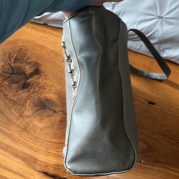 Rampage Large Tote Bucket Bag with Gold Accents - Picture 7 of 16